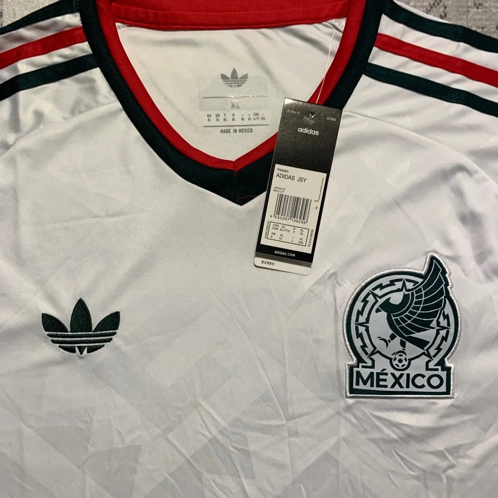 Adidas Mexico Soccer Jersey Mens XL White New Climacool National Team JSY